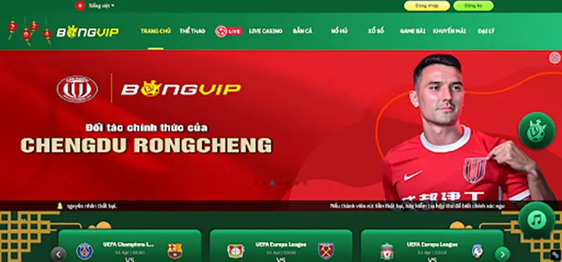 BONGVIP là trang cá cược thể thao trực tuyến uy tín nhất hiện nay