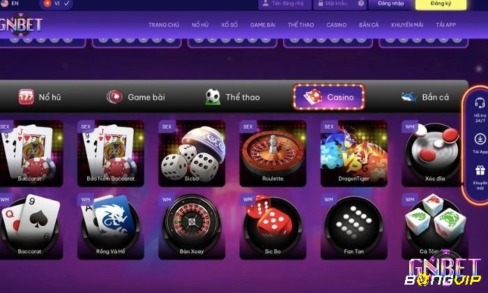 Casino trực tuyến với đa dạng các trò chơi hot nhất trên thị trường cá cược hiện tại