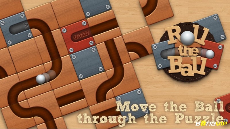 Di chuyển mảnh ghép để di chuyển bóng hợp lý trong Roll The Ball