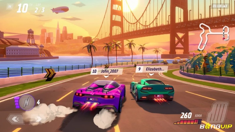 Horizon Chase 2 là game đua xe phong cách retro với cốt truyện giải đấu toàn cầu và âm nhạc sôi động.
