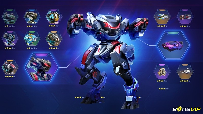 Người chơi có thể trang bị cho robot các loại vũ khí đặc biệt với mức sát thương diện rộng