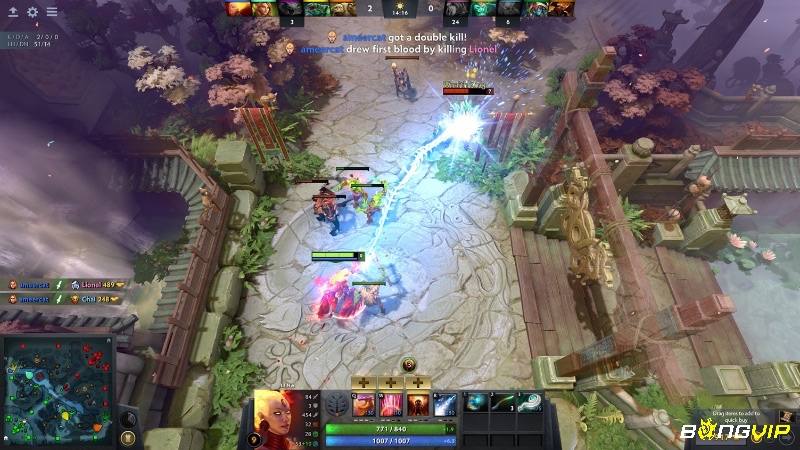 Trận đấu kịch tính trong Dota 2 – đại diện tiêu biểu cho dòng game chiến thuật miễn phí đang thịnh hành.