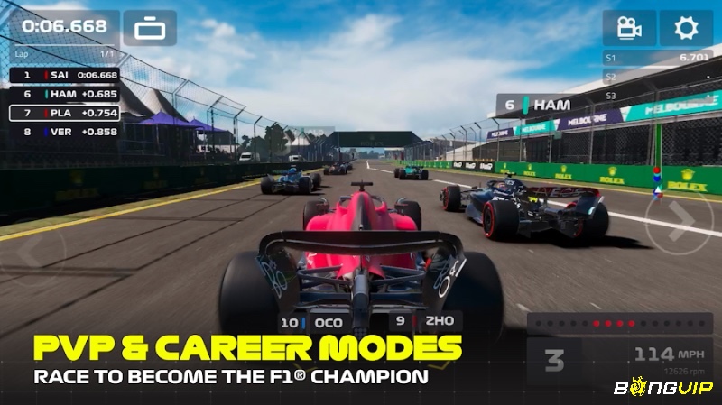 F1 Mobile Racing đưa giải đua danh giá nhất thế giới lên thiết bị iOS với độ chân thực ấn tượng.