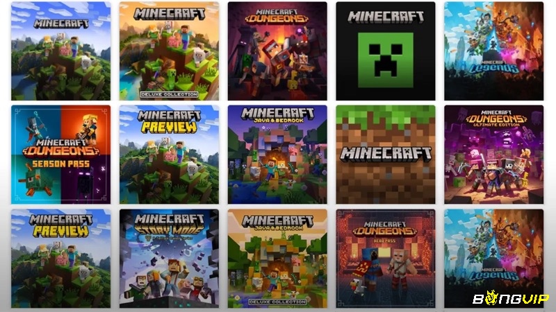 Mỗi phiên bản Minecraft mang đến trải nghiệm khác nhau – hãy chọn phiên bản phù hợp với thiết bị và mục đích chơi của bạn.