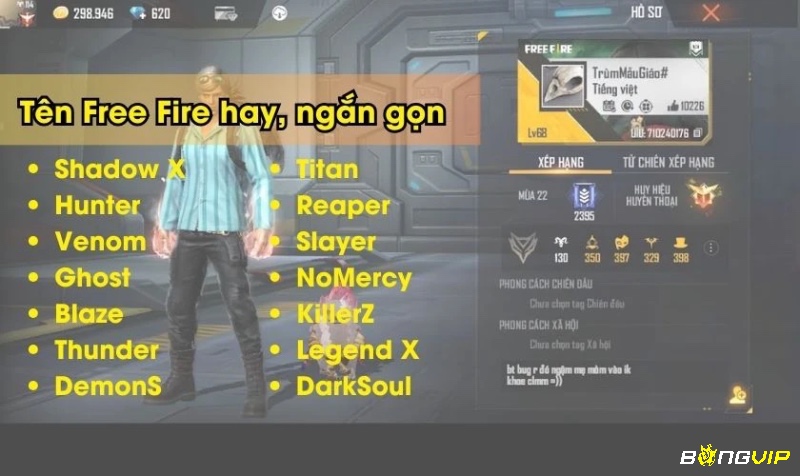 Người chơi thể hiện cá tính và sở thích riêng qua tên game hay FF mang đậm dấu ấn cá nhân