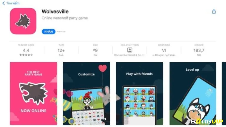Giao diện Wolvesville – Werewolf Online sinh động, hỗ trợ nhiều người chơi cùng lúc