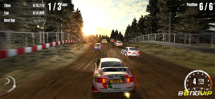 Đua xe qua nhiều địa hình thử thách trong Rush Rally 3