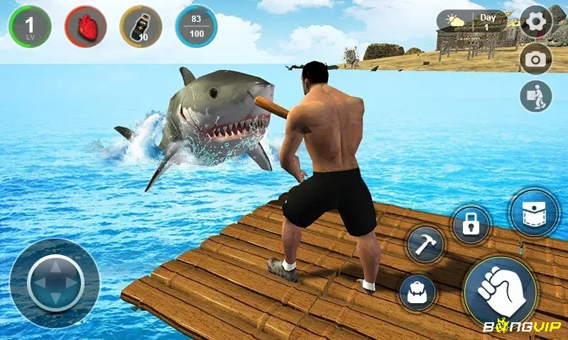 Raft là game sinh tồn mobile hấp dẫn với bối cảnh đại dương độc đáo