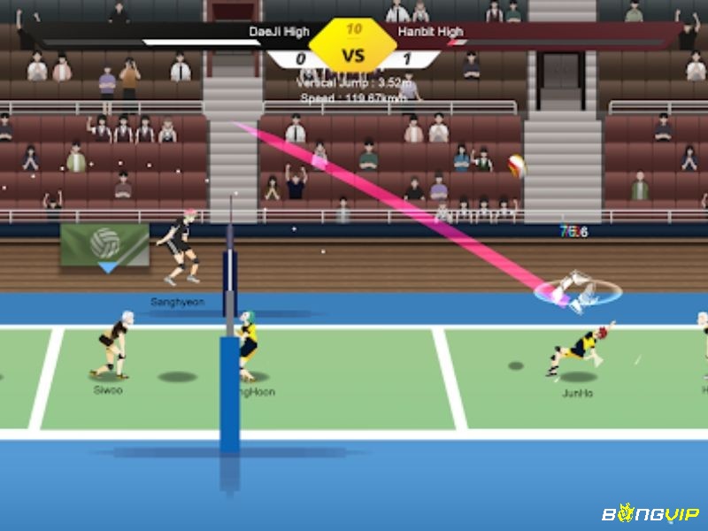 Game bóng chuyền nhẹ giúp người chơi cấu hình thấp vẫn trải nghiệm mượt mà