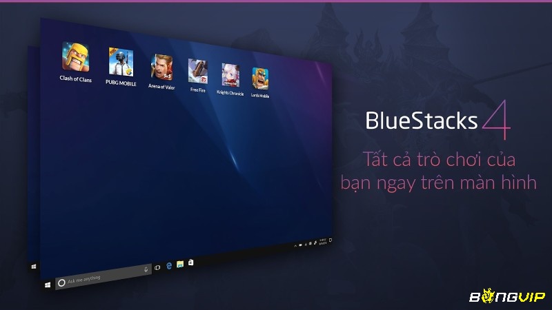 Sử dụng Bluestacks để chơi game mobile trên máy tính màn hình lớn và mượt.