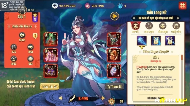 Trang bị chính là nền tảng để tướng phát huy tối đa kỹ năng trong game thẻ tướng