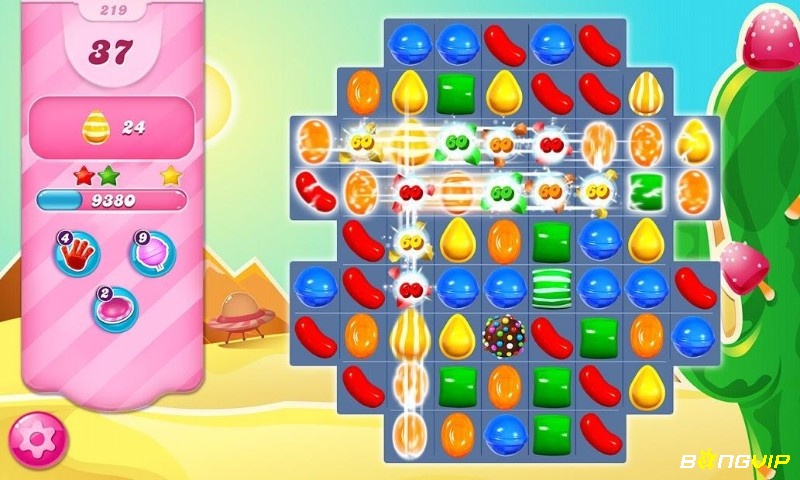 Candy Crush Saga ghi điểm nhờ hiệu ứng bắt mắt và gameplay thư giãn nhưng đầy thử thách