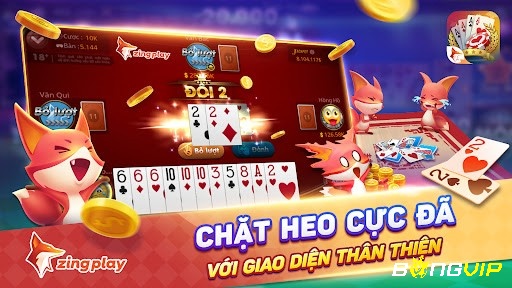 Giao diện thân thiện, hiệu ứng chân thực cùng âm thanh sống động tạo cảm giác như đang chơi bài thật ngoài đời