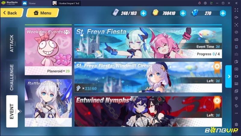 Cấu trúc chế độ chơi phong phú tạo nên chiều sâu và độ bền của trải nghiệm game Honkai Impact 3rd.