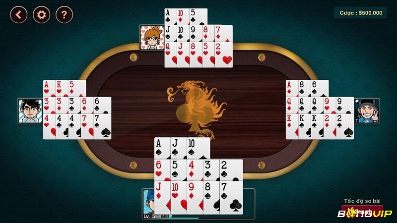 Cách sắp xếp 13 lá bài thành 3 chi đúng quy tắc giúp tránh binh lủng và tối ưu điểm số.