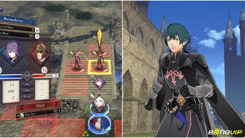 Byleth hướng dẫn học sinh tăng kỹ năng vũ khí