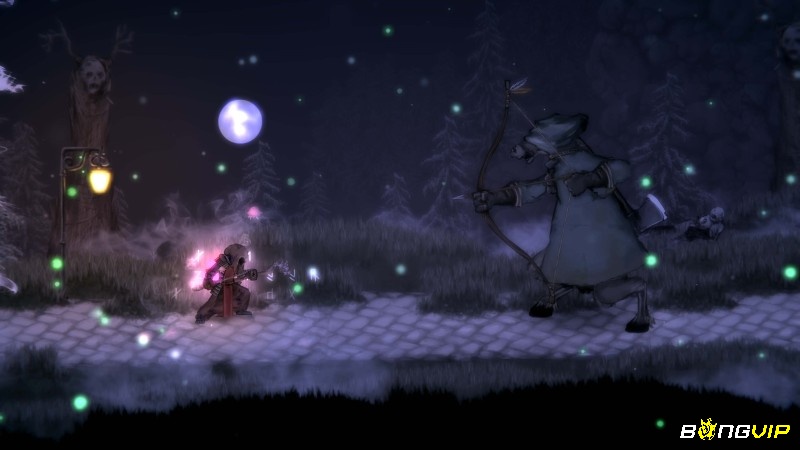 Không khí u tối và nhịp chiến đấu chậm rãi tạo nền cho cảm giác căng thẳng trong game Salt and Sacrifice