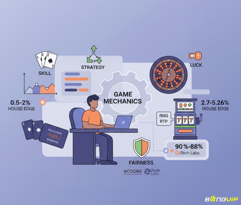 Người chơi phân tích cơ chế vận hành và lợi thế nhà cái của các game casino trực tuyến khác nhau