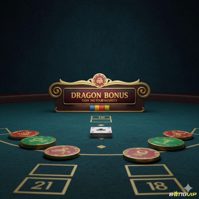 Người chơi Baccarat đặt cược Dragon Bonus để thắng lớn khi có chênh lệch điểm số cao hoặc thắng tự nhiên