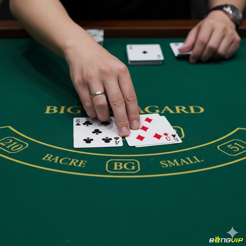 Người chơi Baccarat đặt cược Big/Small dựa trên tổng số lá bài được chia, để đa dạng hóa chiến lược