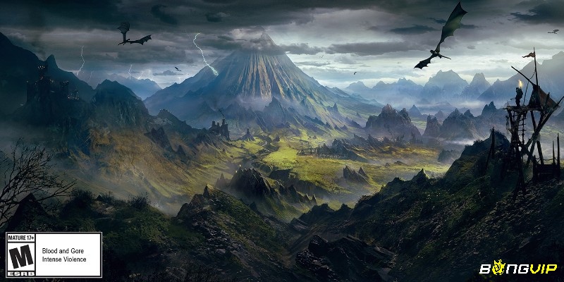 Khung cảnh Mordor có lúc rất đẹp, có lúc khá phẳng, nhưng khí chất vẫn nặng