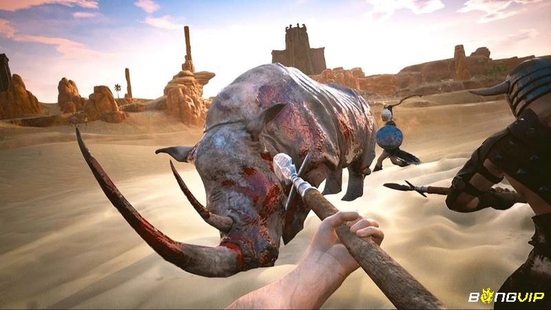 Người chơi chiến đấu với các con quái vật nguy hiểm để giành về phần thưởng