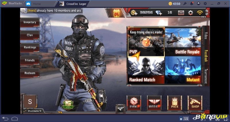 Nhiều chế độ chơi trong game đột kích mobile gồm đấu đội, zombie và sinh tồn