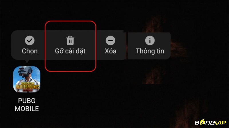 Cài lại game phù hợp khi dữ liệu PUBG Mobile có dấu hiệu bị lỗi