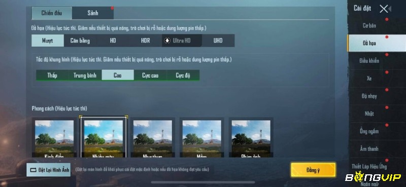 Giảm đồ họa giúp thiết bị xử lý PUBG Mobile ổn định hơn