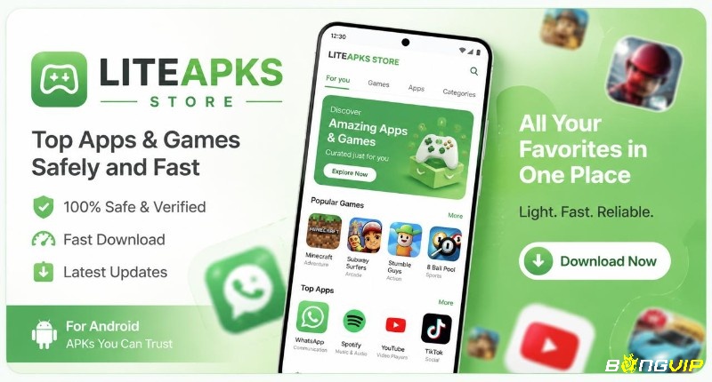 LITEAPKS cung cấp nhiều thể loại MOD APK với giao diện dễ tìm kiếm