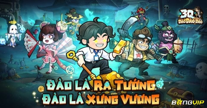 3Q Đào Đào Đào kết hợp thẻ tướng Tam Quốc với cơ chế đào mộ